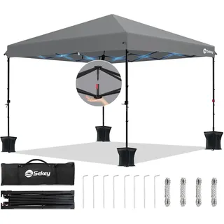 Sekey Faltpavillon 3 x 3m, Winterfest, Wasserdicht Faltbar,
