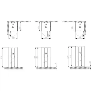 Hoesch SensePerience Quadrat 1000x1000 Vorwand Duschwanne Solique Weiss 533111xA.010552,