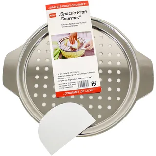 vom Pullach Hof Spätzlesieb Edelstahl mit Schaber, Anleitung und 11 tollen Rezepten