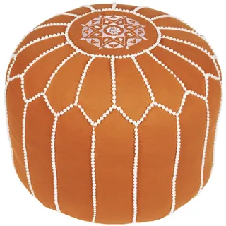 Marrakesch Orient & Mediterran Interior Orientalische Pouf Sitzkissen Deko Outdoor Chems braun