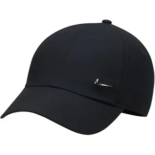 Nike Dri-FIT Club Unstructured Metal Swoosh Cap 010 black/metallic silver M/L