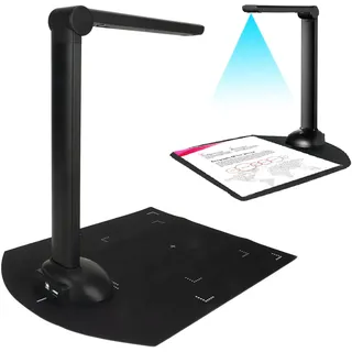 Buchscanner-Kamera, 10 MP Webcam Visualizer A3 Faltbarer Tragbarer USB-Dokumentenkamera-Scanner, OCR-Funktion, Echtzeitanzeige, für Unterricht, Büromanuskripte, Dokumente,