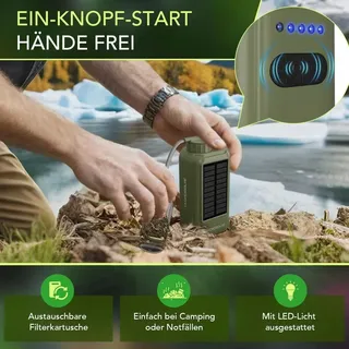 HYDROSOLVE SolarPro Outdoor Wasserfilter 3 in 1