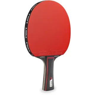 JOOLA Tischtennisschläger Match PRO ITTF genehmigter Allround Wettkampf Tischtennis-Schläger 4 Sterne, 1.8 MM Schwammstärke, Schwarz/Rot