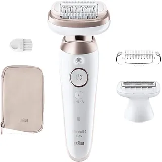 Braun Silk-épil 9 Flex 9-030 3D Epilierer Weiß/Rosa Titan