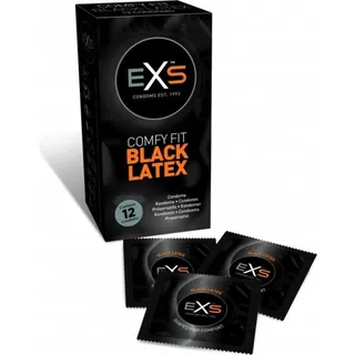 EXS Black Latex Kondome 12er Pack | Vegane Option