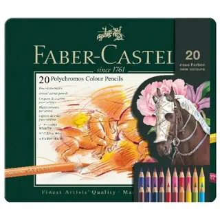 Faber-Castell Polychromos Farbstift 20 St. Metalletui