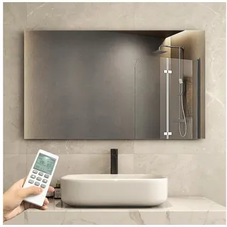 byecold Infrarotheizung Spiegel mit Thermostat Wandmontage 580W