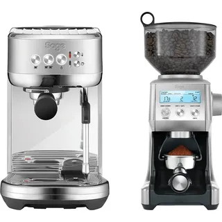Sage the Bambino Plus Edelstahl + Kaffeemühle