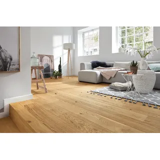 MEISTER Parkettboden longlife Landhausdiele 4V Eiche authentic 20070 gebürstet naturgeölt