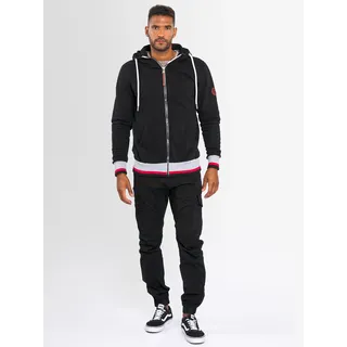 Alessandro Salvarini Sweatjacke »Alessandro Salvarini Herren Hoodie AS310«, schwarz