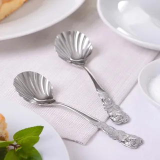 Gräwe Zuckerlöffel 2er Set, Rosendekor