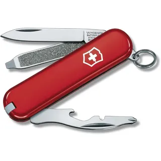 Victorinox Schweizer Taschenmesser Rally, Mini für Schlüsselanhänger, Swiss Army Knife, 9 Funktionen, Klinge, Phillips-Schraubendreher 0/1