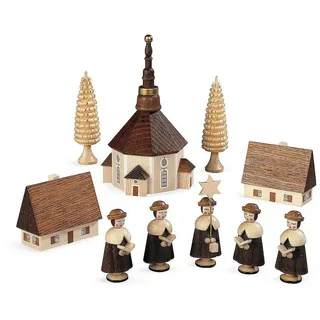 Kleinkunst aus dem Erzgebirge® Müller Erzgebirge Seiffener Kirche natur