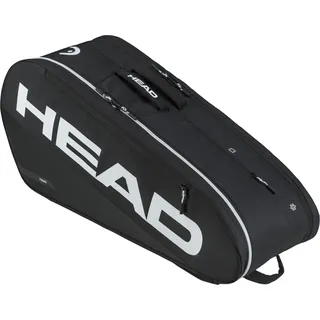 Head Tour Team Tennistasche, schwarz/orange, 6R | Fassungsvermögen: 6 Schläger