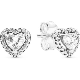 Pandora Ohrstecker Elevated Hearts Silber 298427C01 onesize