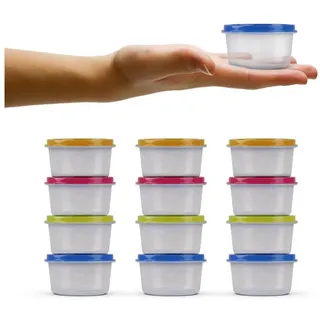 BestLivings Küchendose bunt 6 x 3,5 cm 50 ml 12-teiliges Set