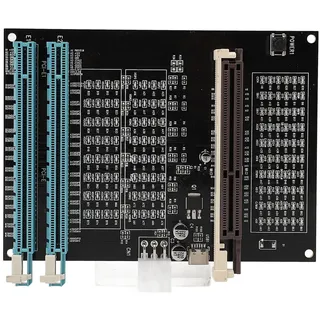 Garsent AGP PCI E Image Video Card Checker Tester, Grafikkarten-Diagnosetool, Dual-Purpose-Sockeltester mit Licht, Genaue Fehlerlokalisierung