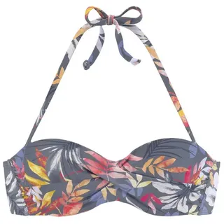 VIVANCE Bikini-Top Damen Grau/Mehrfarbig 38 Cup B