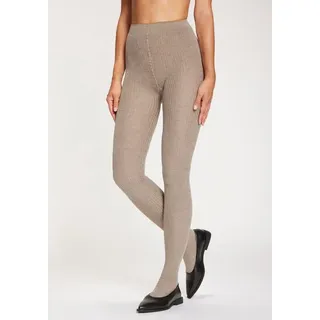 Copenhagen Studios Strickstrumpfhose Damen 1x taupe Gr.44-46