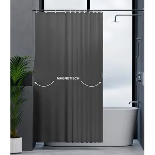 ovimar Duschvorhang 180 x 200 cm grau