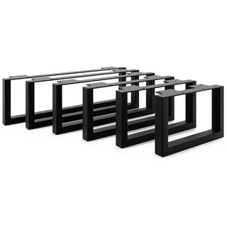 HEVVA Möbelfuß Möbelfüße GRAZ - 7 Größen von 20-50 cm - Kommodenbeine, Schrankfüße, (Set-Option: Sie können entweder 1 Stück oder ein Set von 2 Stück kaufen) schwarz 15 cm x 30 cm