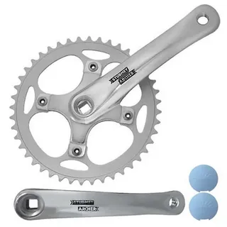 SunRace Kurbelsatz FCS750 44Z L=170mm 1-fach Vierkant silber
