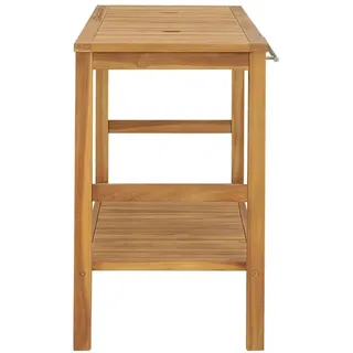 vidaXL Waschtisch Massivholz Teak 132x45x75cm