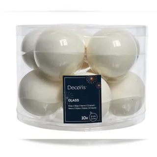 Kaemingk personalisierte Weihnachtskugel aus Glas - - Schrift weiß - 6 cm