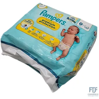 Pampers Premium Protection Größe 0, 22 Windeln, 3 kg, doppelter Schutz für Haut und gegen Auslaufen