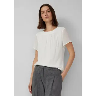 s.Oliver Luftige Chiffon-Bluse mit gesteppter Raffung - 42