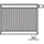 Ventilheizkörper Profil-V 600 x 700 mm Typ 12 weiß rechts