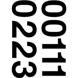 Herma 4189 Zahlen 33mm 0-9 Folie schwarz