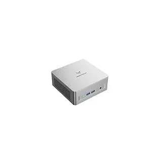 MINIS FORUM Mini PC UM870 Slim, AMD Ryzen 7 8745H 8C/16T bis zu 4,9 GHz, Barebone-Version ohne DDR5/PCIe4.0 SSD/OS, AMD Radeon 780M Grafikkarte, HDMI/USB 4/DP, RJ45 2,5G, WiFi, BT