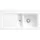 rechts Einbauspüle weiß alpin 1000 x 510 mm Handbetätigung