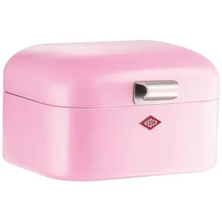 Wesco Brotkasten Mini Grandy Stahlblech, Klappdeckel, 18 x 17 x 12cm, pink,
