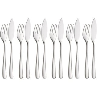 WMF Vision Fischbesteck-Set, 12-teilig, Cromargan protect®