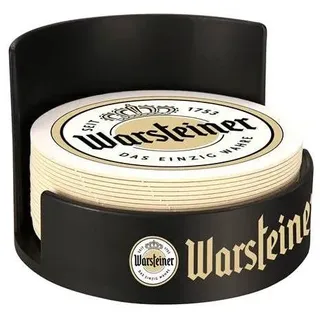 Warsteiner Bierdeckelhalter schwarz 2er