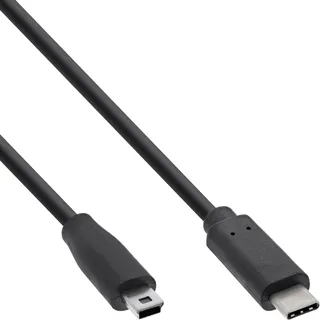InLine USB-C auf Mini-USB 1 m Schwarz