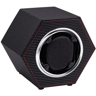 Mcbazel Automatik Uhren Uhrenbeweger PU Leather, Kompakt Uhrendreher für 1 Uhr, Display zur Aufbewahrung von Automatikuhren mit Leisem Motor, USB-C-Betrieben