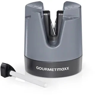 GOURMETmaxx Messerschärfer & 6,4 x 7,3 cm | anthrazit/schwarz