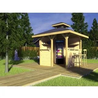 Weka Gartenoase 651 mit Dachaufsatz-294 x 294 cm