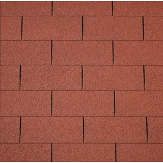 Easy Rechteck-Dachschindeln 80 x 33,6 cm Ziegelrot