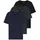 Classic Kurzarm-T-Shirt 3 Einheiten Open Blue M