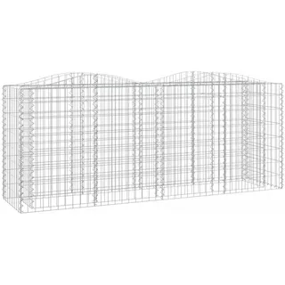 furnicato Gabionen-Hochbeet 200 × 50 × 100 cm