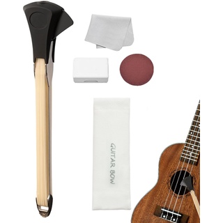 Pickaso Guitar Bow, Gitarrenbogen,Pickaso Gitarrenbogen,Bogen Für Gitarre Doppelseitiger Gitarrenbogen Mit Integriertem Plektrum, Tuning-Paddel Für Klassische Folk-Gitarre