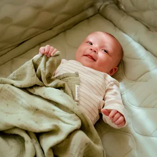 LITTLE DUTCH Bettumrandung Pure Sage, Grün