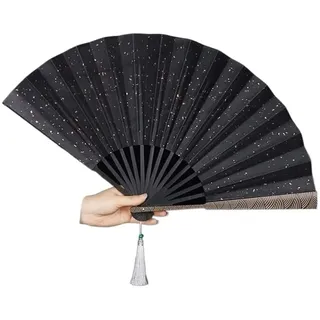 Faltfächer Japan Fächer Handfächer Faltfächer China Fan, Handfächer Mit Traditionellen Chinesischen Künsten 13 Zoll Handfächer Chinesischer (Color : A)