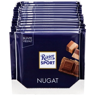 Ritter Sport Nugat Schokolade 100 g, 13er Pack