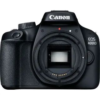 Canon EOS 4000D + EF-S 18-55mm III, 18 MP, 5184 x 3456 Pixel, Full HD, 436 g, Schwarz - Schwarz